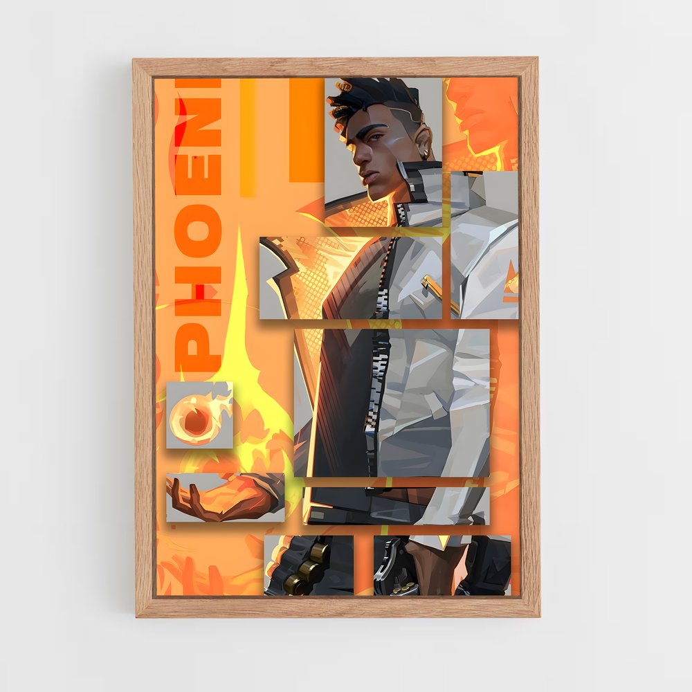 Poster Phoenix mur – affiche Valorant (vue 4)